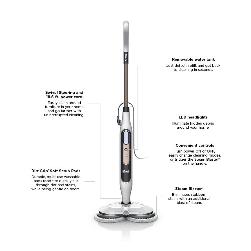 Shark Steam & Scrub included accessories bundle enhances setup