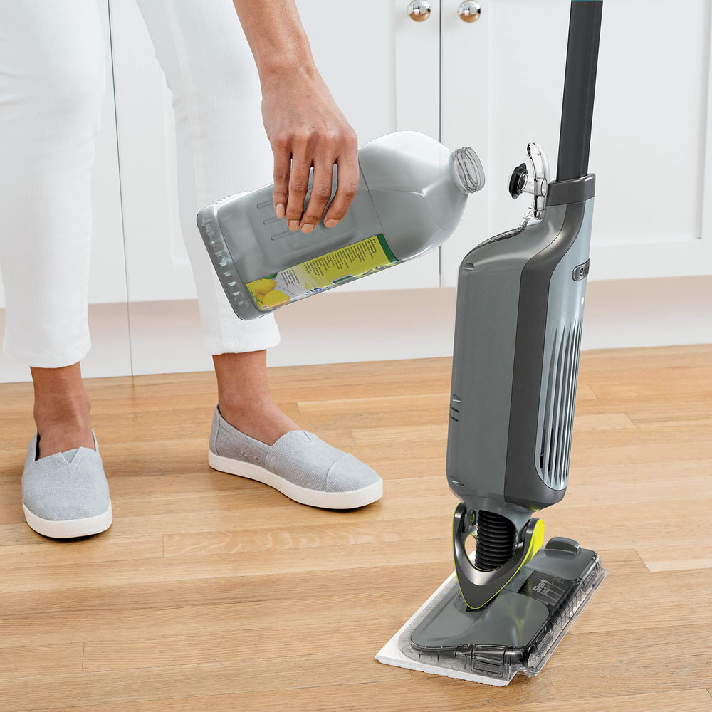 Shark VACMOP compatible VM252/VM180 refill shown for easy disinfection.