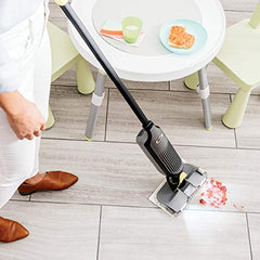 Shark VACMOP refill packaging in a cleaning setup to tackle grime.