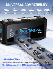 Sharmeal Jump Starter 5000A USB port ready to recharge devices