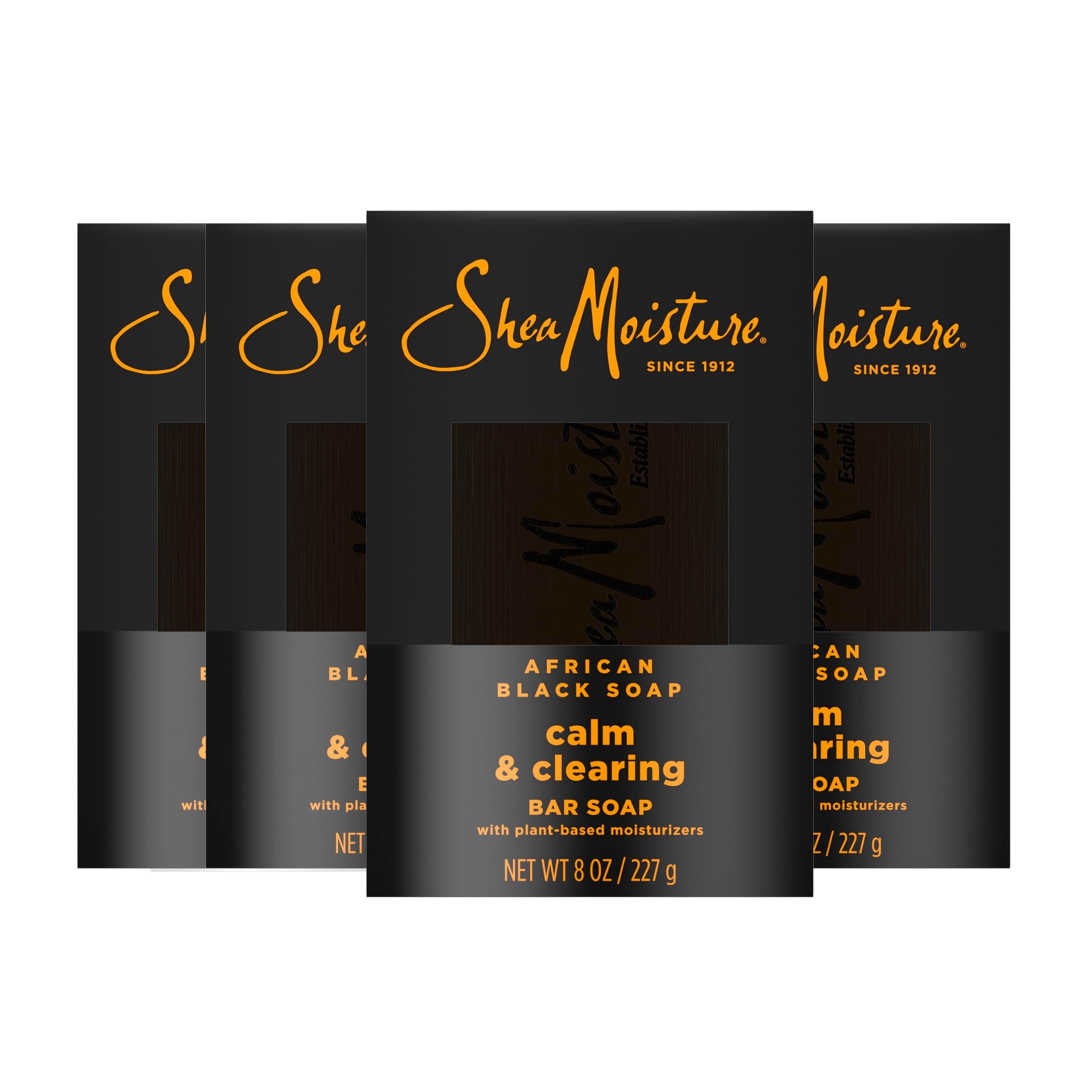 SheaMoisture African Black Soap Calm & Clearing bar soothing melanin-rich skin.