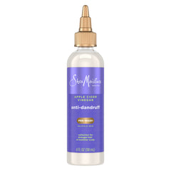 Sheamoisture Apple Cider Vinegar Pre-Wash bottle shows exfoliating formula for a clean scalp.