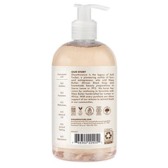 Creamy lather from SheaMoisture Baby Wash and Shampoo ideal for hair and skin care