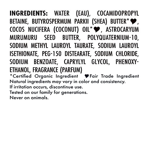 Fair Trade shea butter element in SheaMoisture Baby Wash and Shampoo