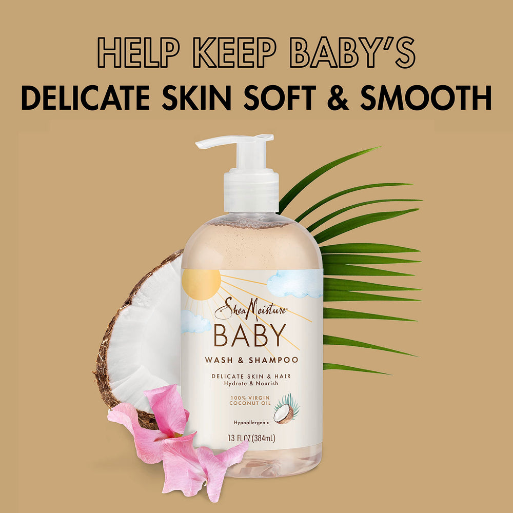 Sulfate-free formula from SheaMoisture Baby Wash and Shampoo for daily use