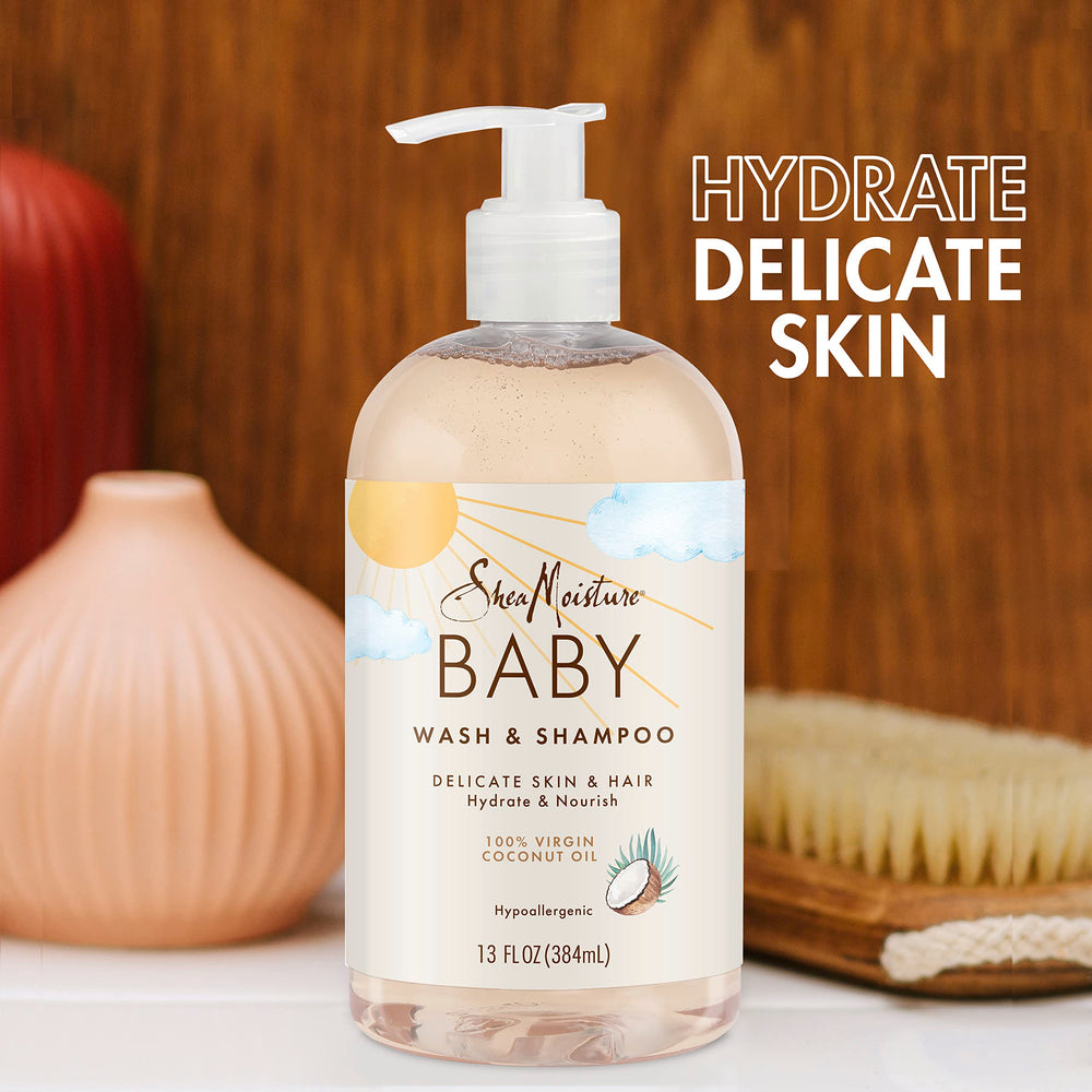 Soft skin touch after bath with SheaMoisture Baby Wash and Shampoo