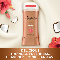 Packaging highlights aluminum-free formula and 72-hour odor control