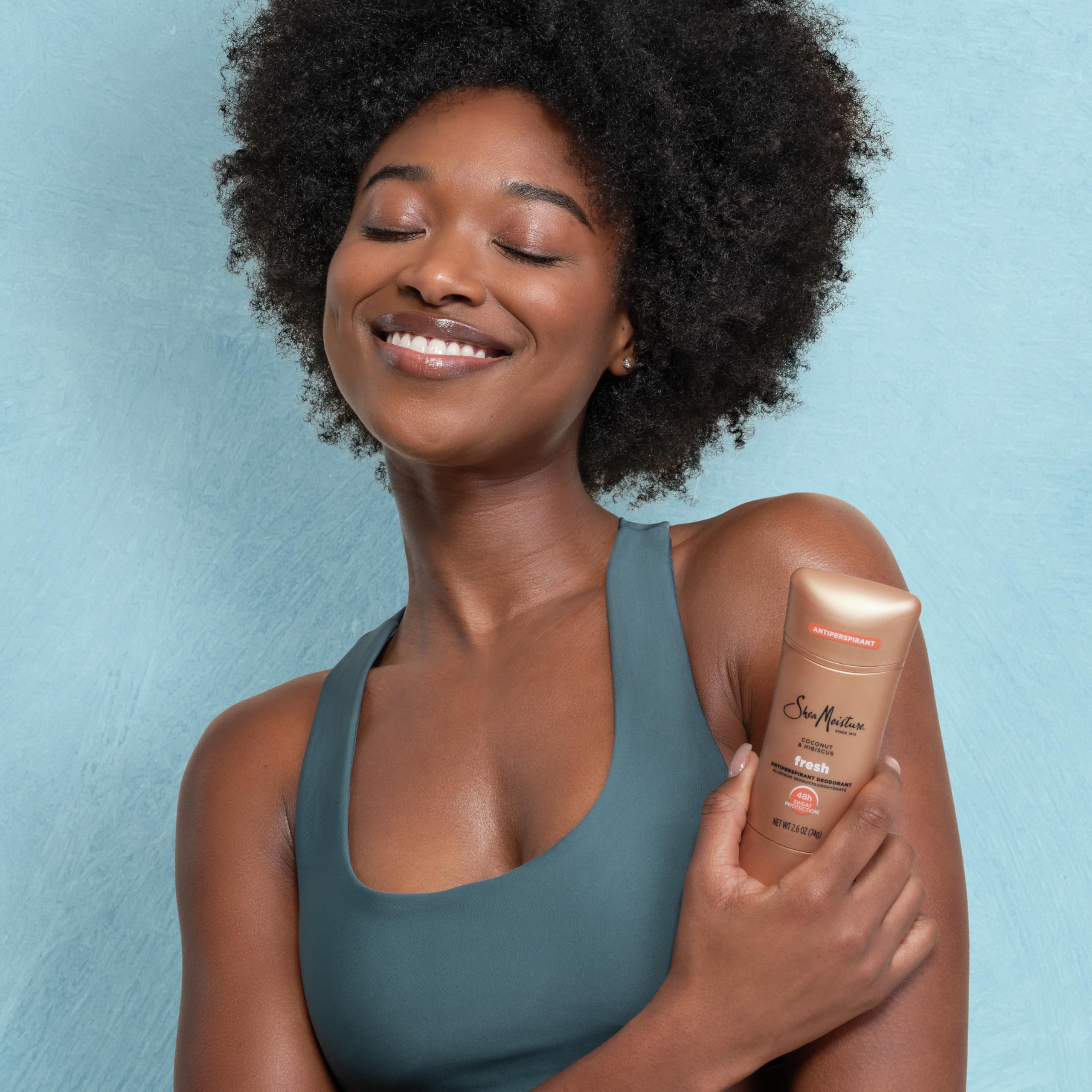 Tropical Coconut & Hibiscus scent from SheaMoisture deodorant.