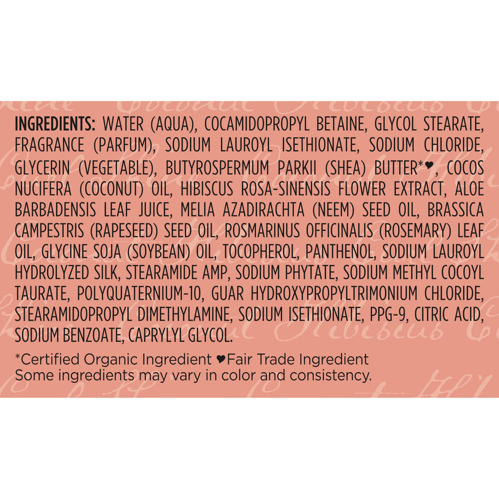 SheaMoisture Coconut Hibiscus Shampoo with neem oil nourishes curls