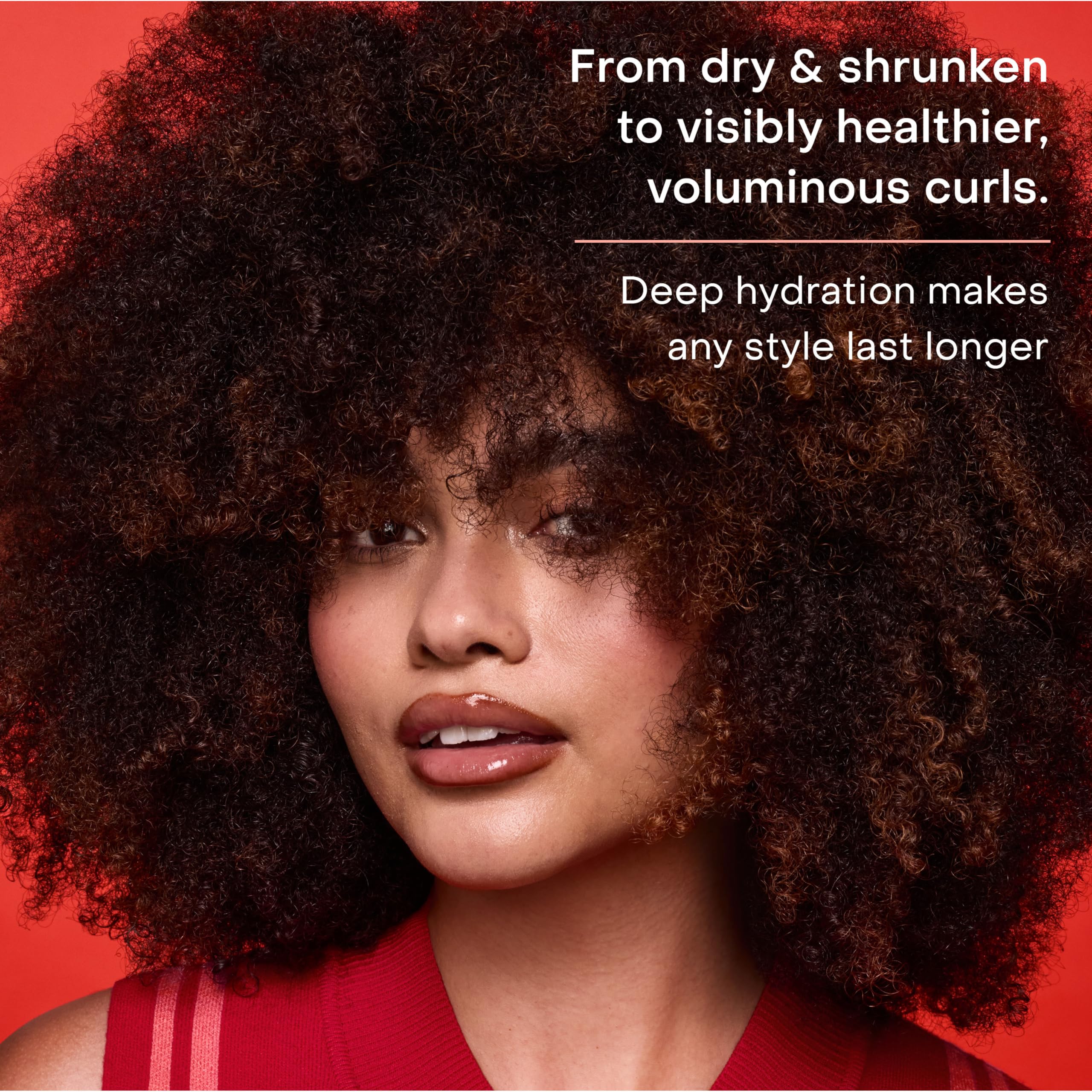 Braided‑out curls after using Curl Stretch Volume Cream.
