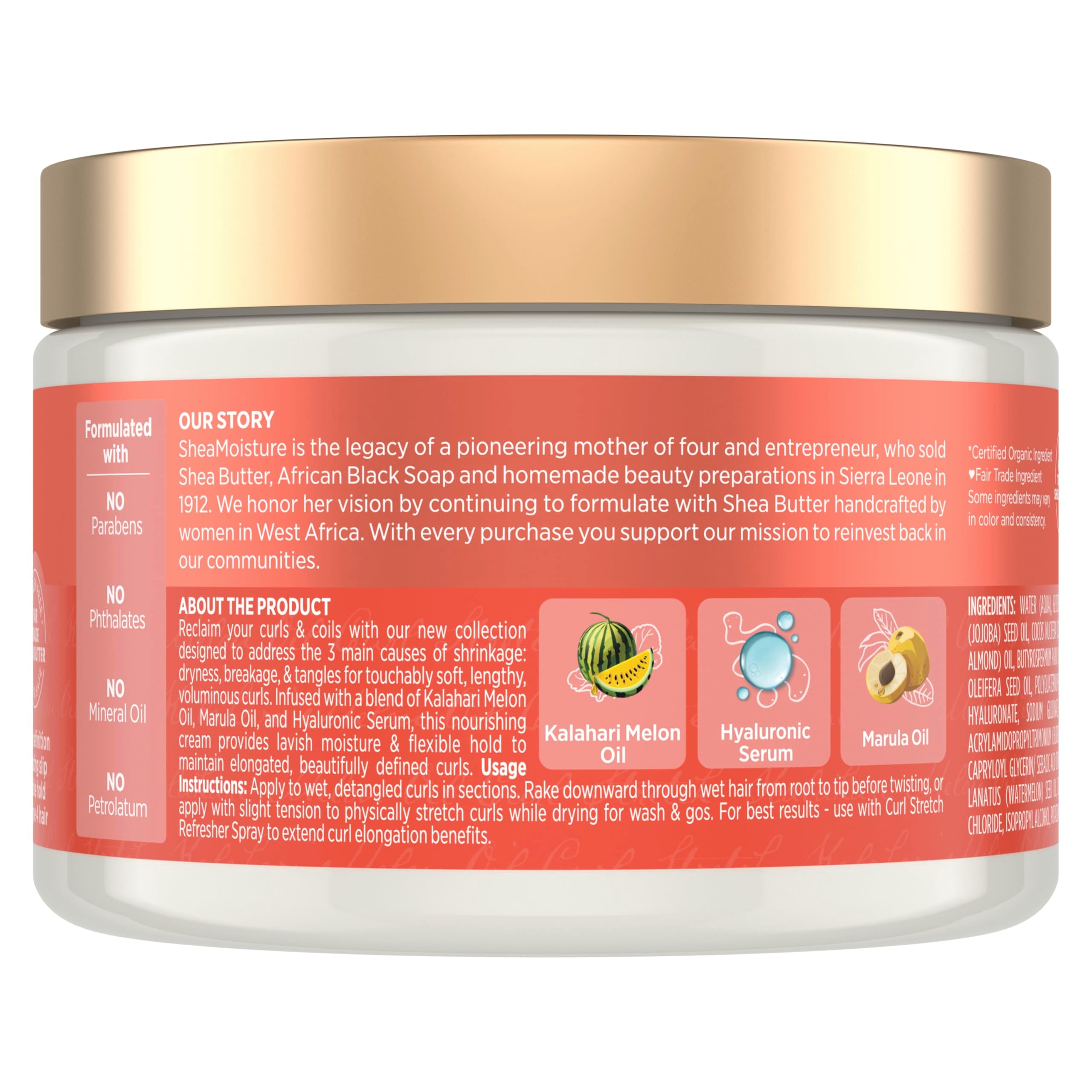 Applying Curl Stretch Volume Cream for smooth, defined curls.