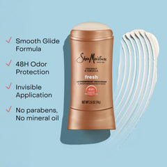 Fair Trade Shea Butter, Coconut and Hibiscus in SheaMoisture deodorant.