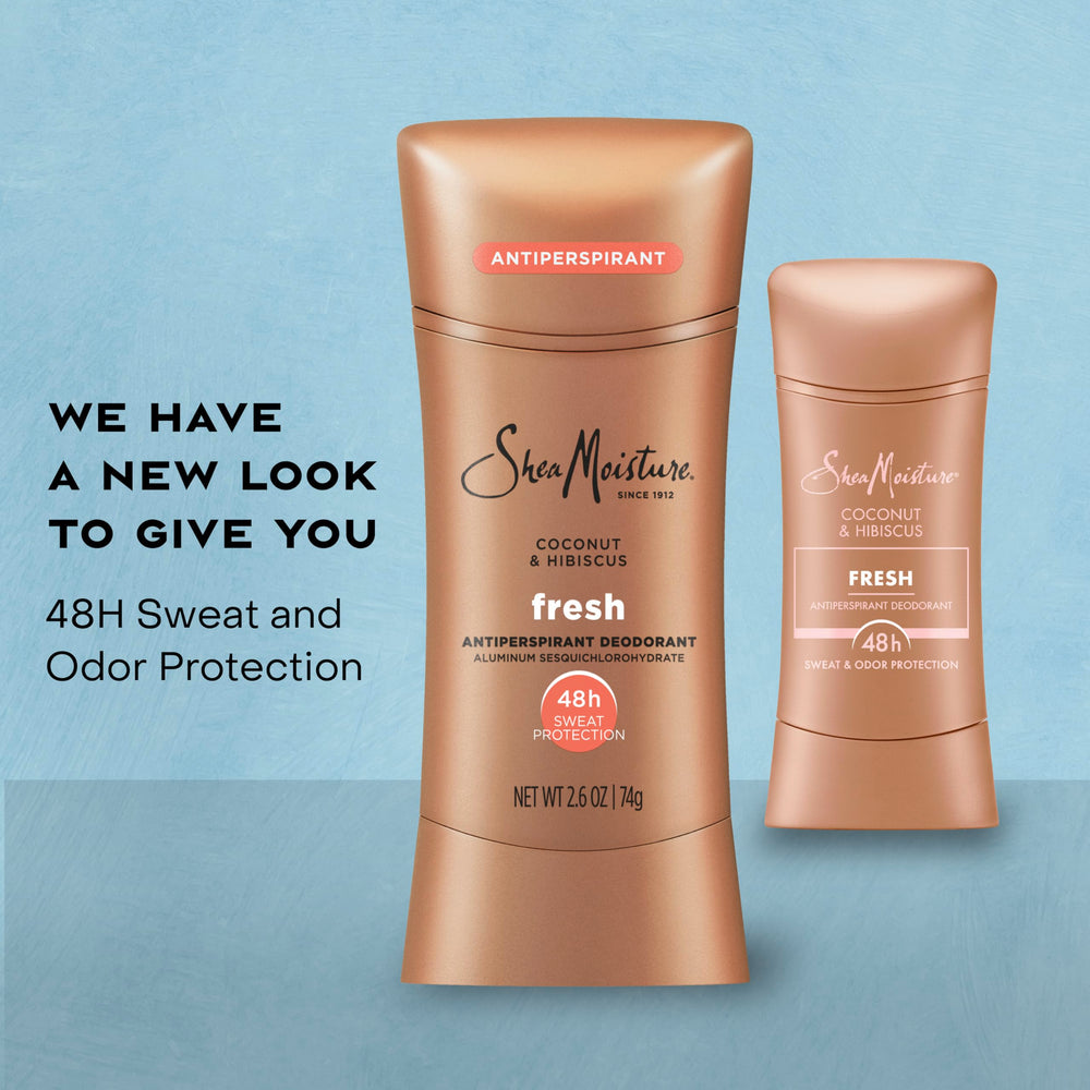 Smooth glide of SheaMoisture deodorant stick on skin.
