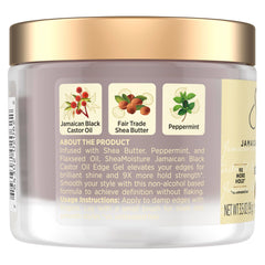 SheaMoisture edge-control bottle pour highlights easy application and smooth finish.