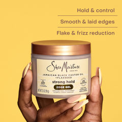 SheaMoisture edge-control twist-out-ready shows define and secure styles.