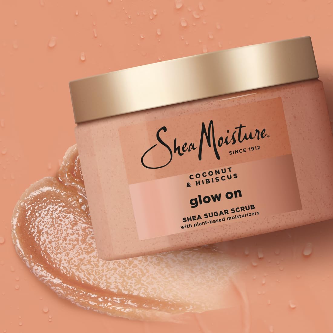  Hibiscus flower essence from Sheamoisture scrub for brightening touch on melanin-rich skin.