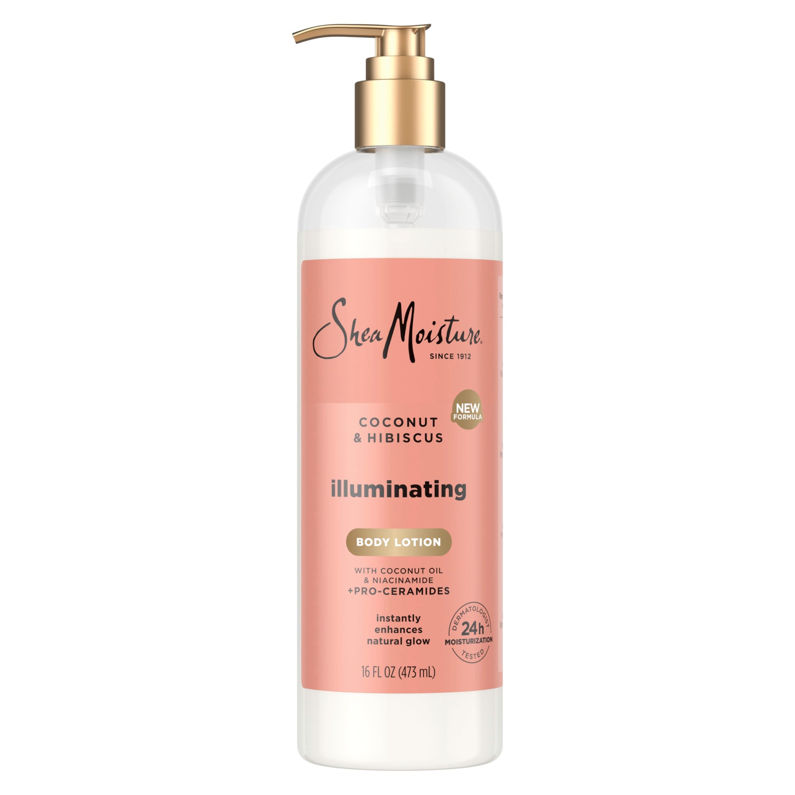 Sheamoisture Illuminating body lotion with coconut oil hydrates and brightens dull skin.