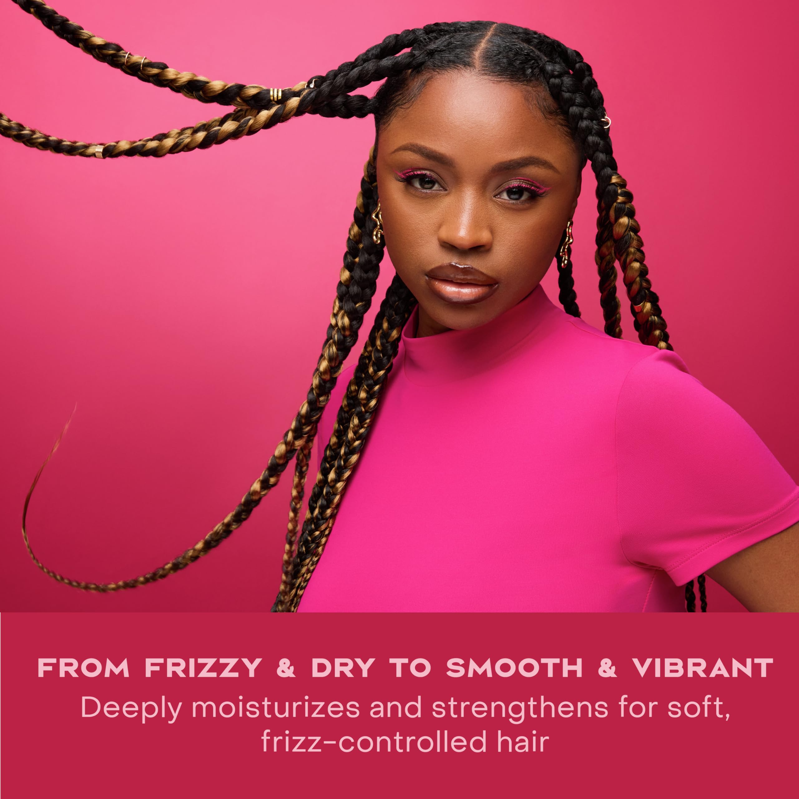 Wet-hair application demonstrates even coverage with SheaMoisture conditioner.