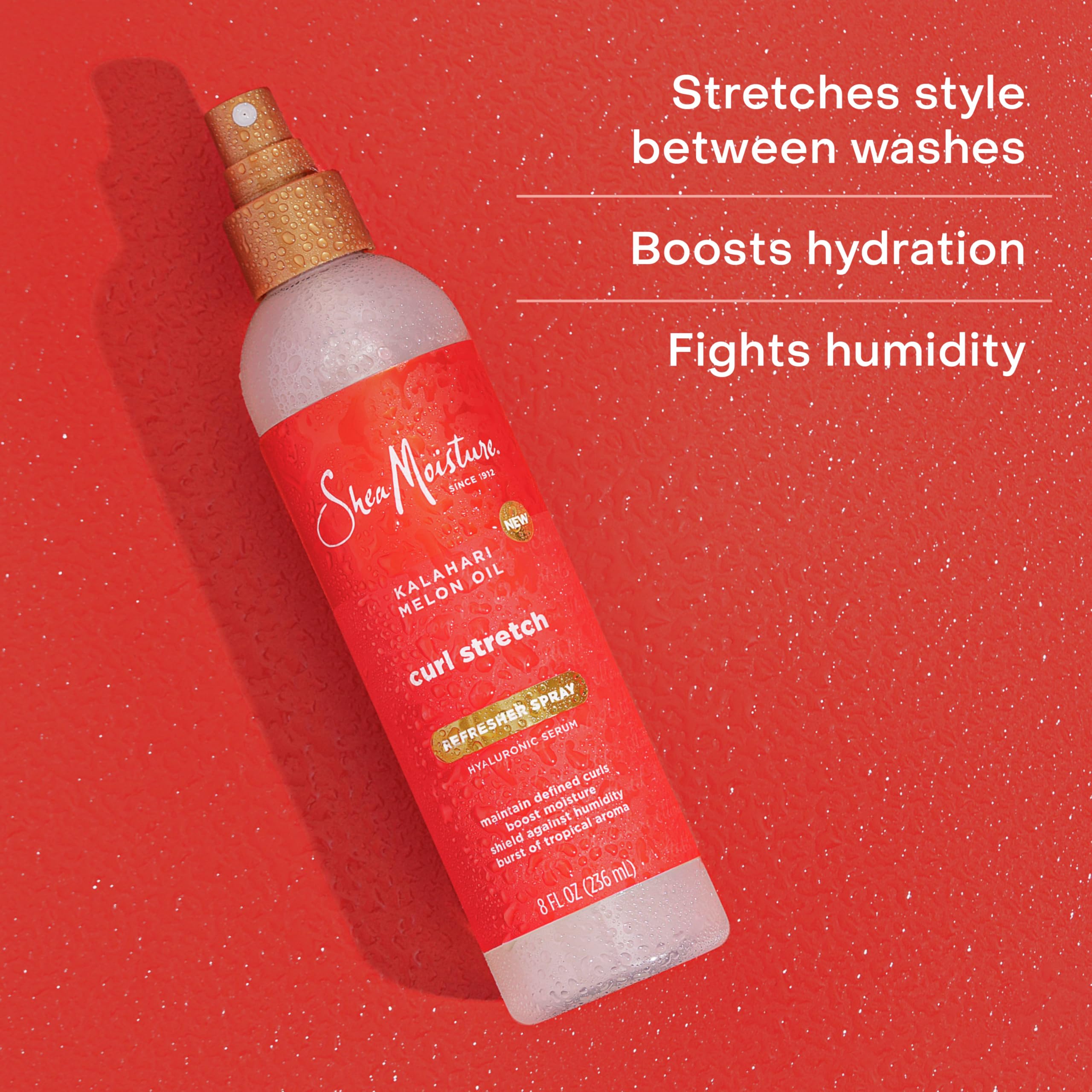 Kalahari Melon Oil on curls provides moisture and natural shine