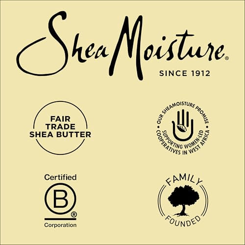 Sheamoisture leave-in detangling-ready on hair showing smooth finish.