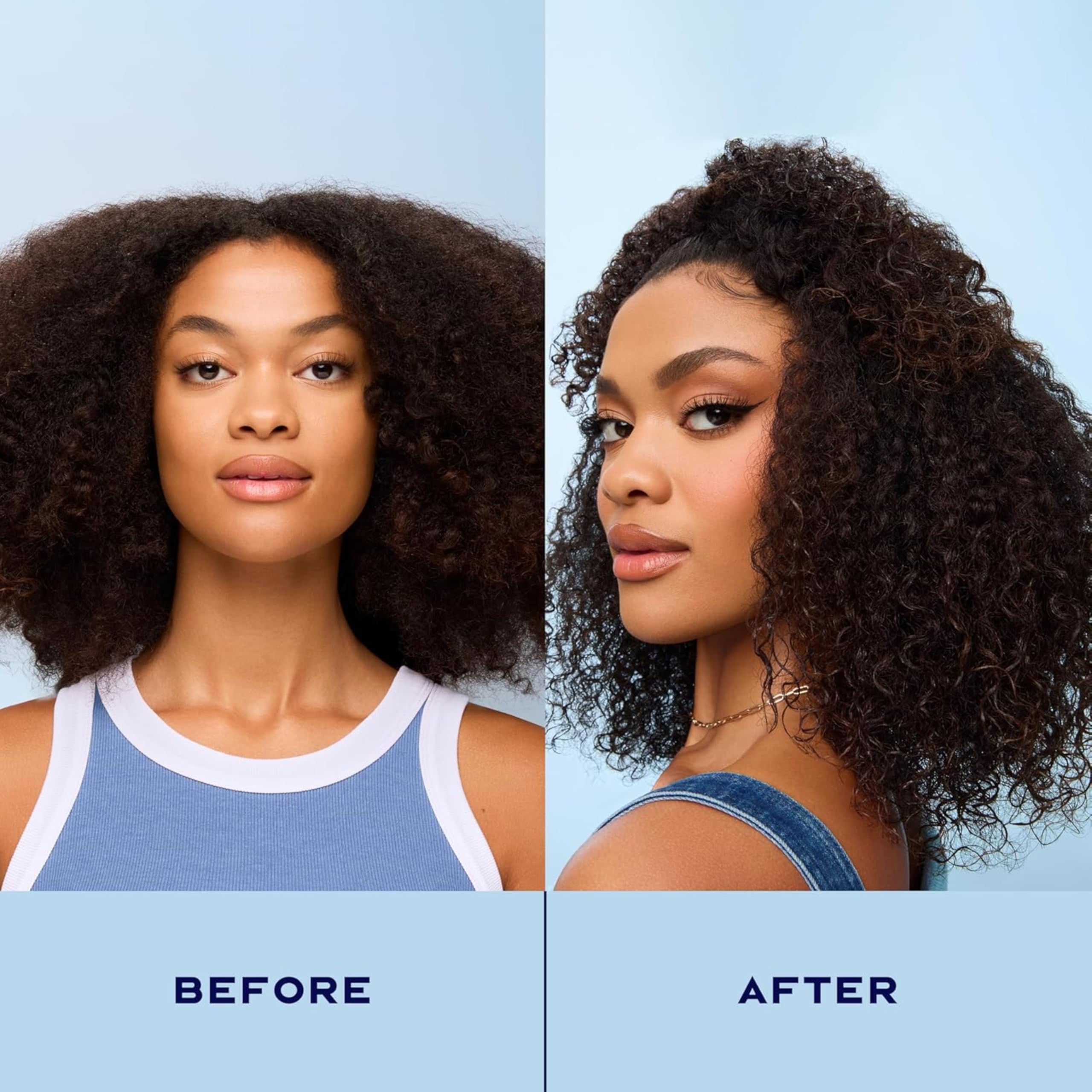 SheaMoisture Manuka Honey Yogurt Mousse on damp hair, long-lasting hold