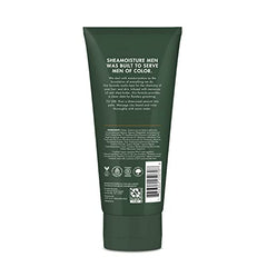 Sheamoisture beard wash foam-lather shows rich cleansing for coarse beard hair.