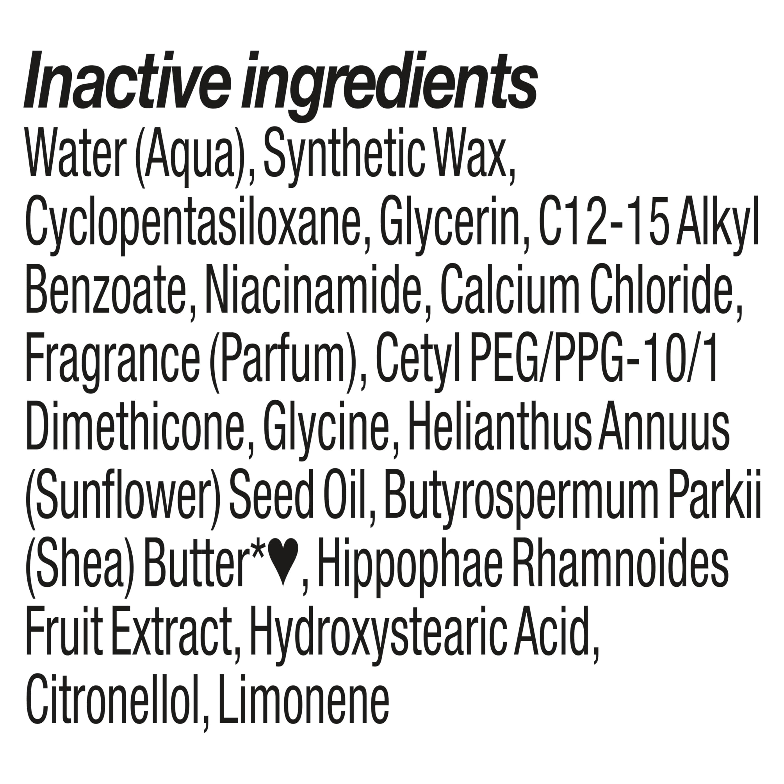 SheaMoisture no parabens mineral oil label on packaging