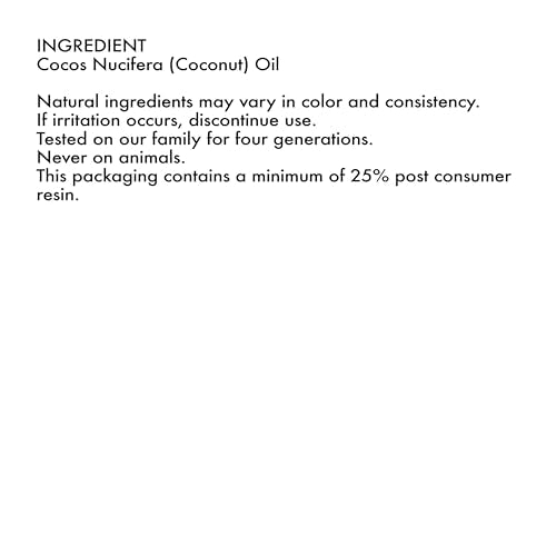 Packaging shot highlights recyclable container and generous 14.5 oz size
