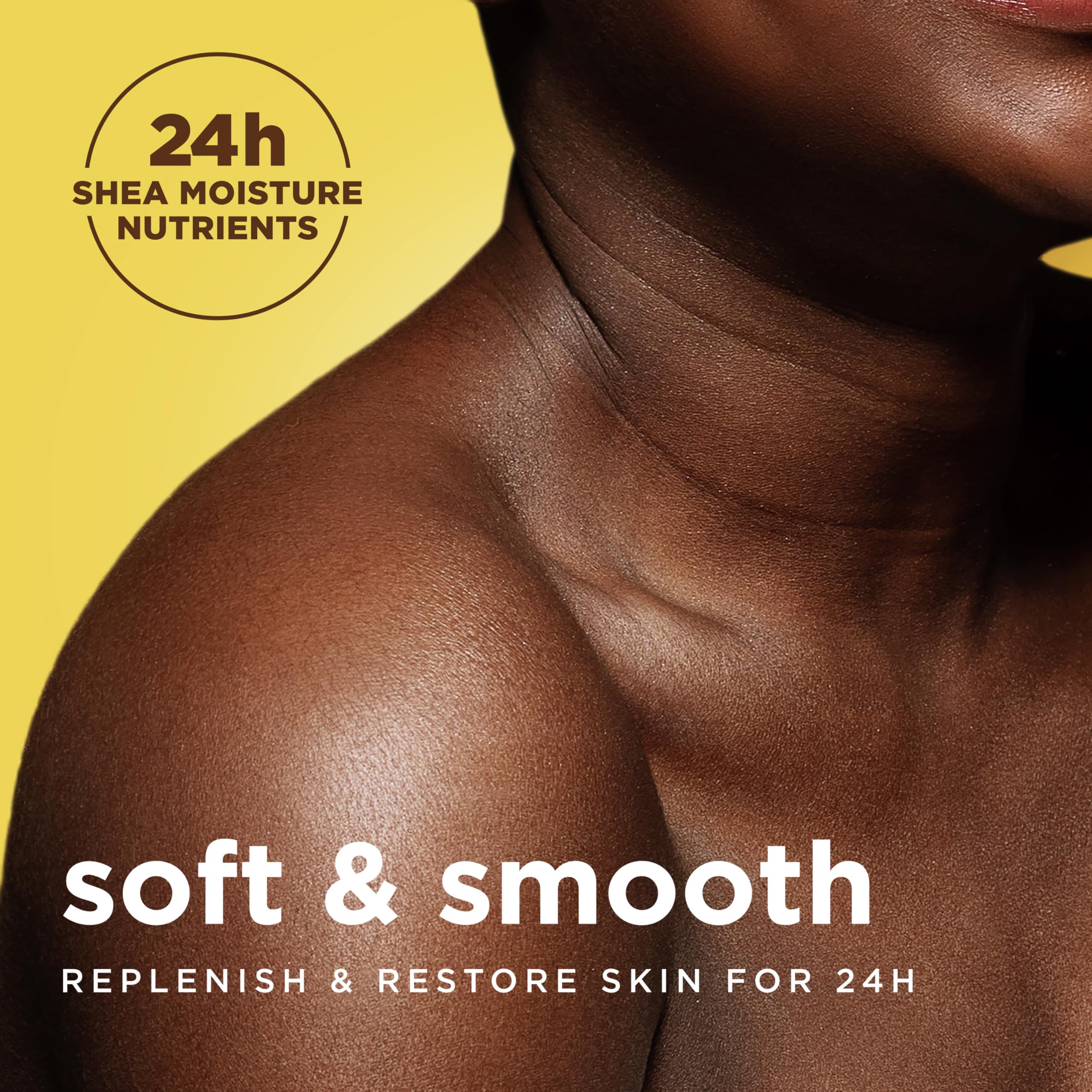 Soap bar applied to skin demonstrating a calm, smooth feel with moisturized look