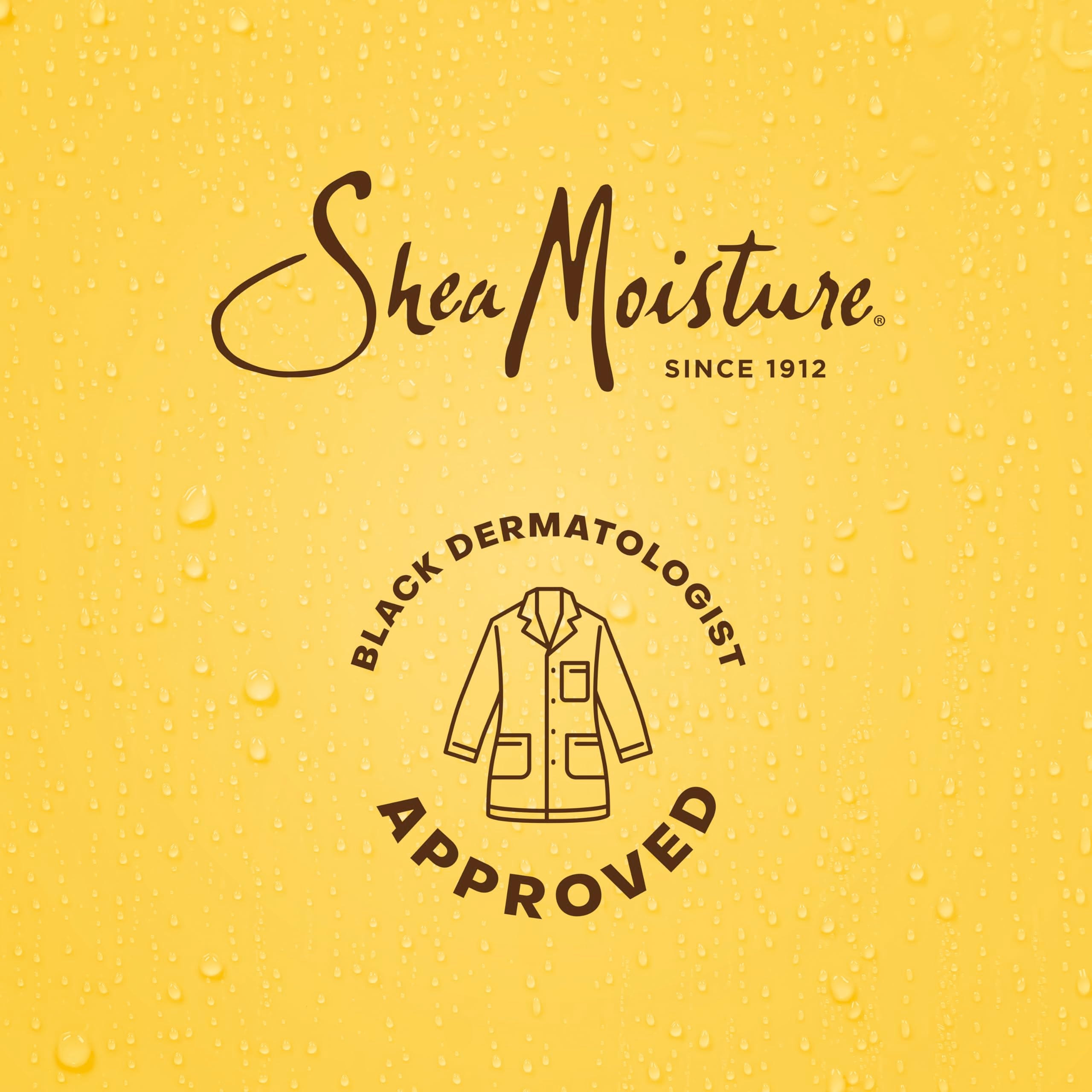 Side view of SheaMoisture packaging emphasizing natural ingredients and fair trade shea