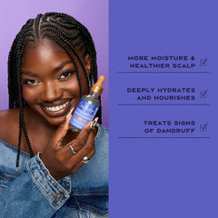 Micellar technology close-up highlighting cleansing action on scalp.