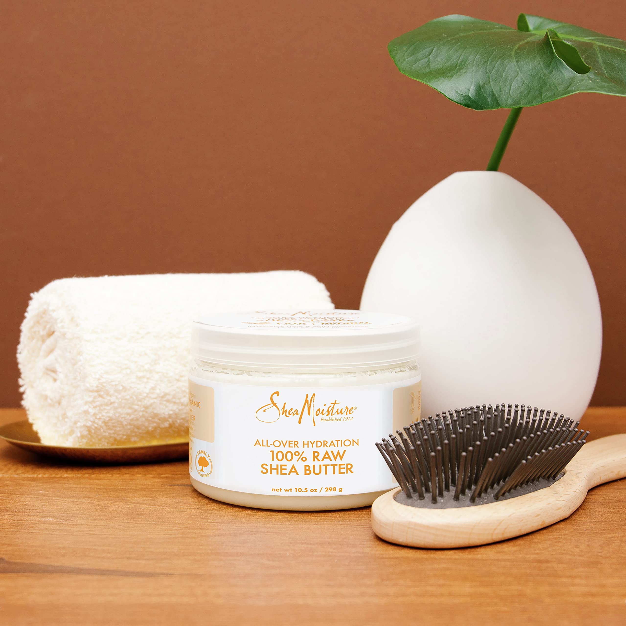 Lips shown with SheaMoisture butter for soft, comfortable lips