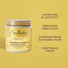 Sheamoisture shea butter nourishes damaged curls close-up.