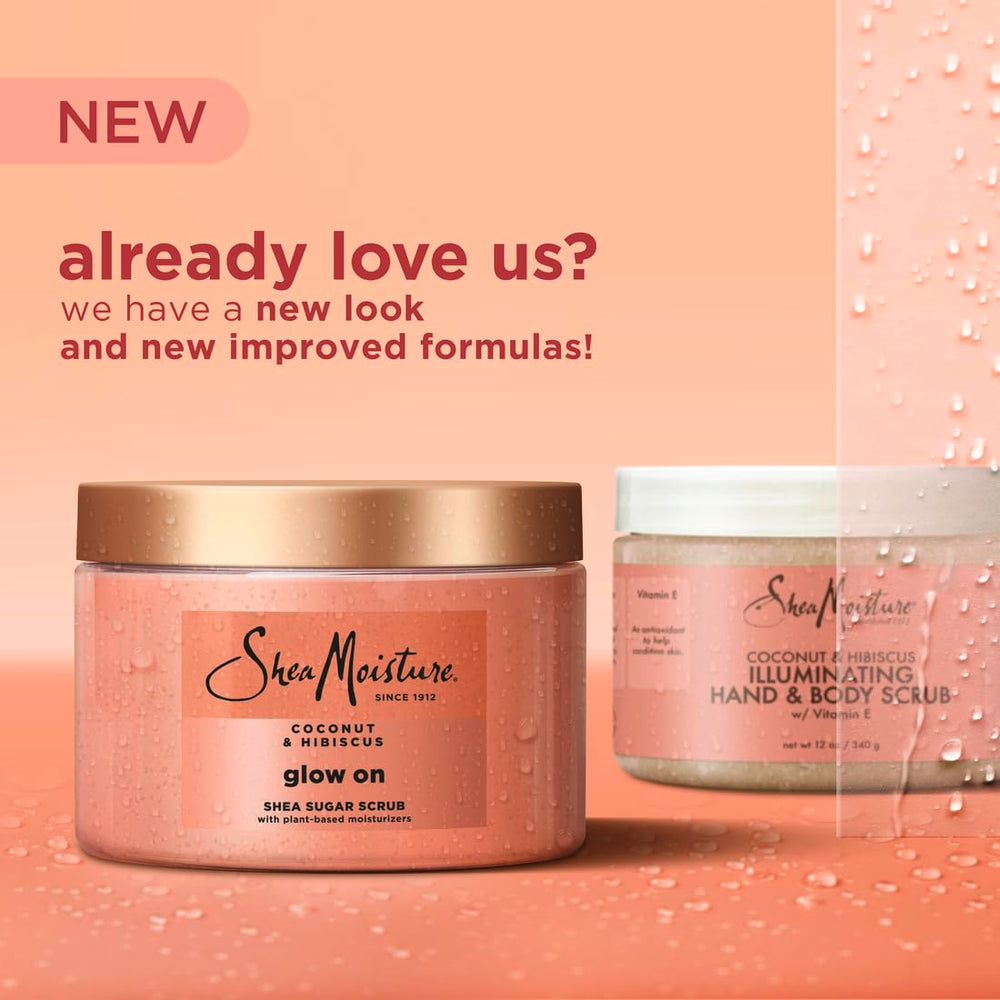 Songyi mushroom extract in Sheamoisture scrub supporting skin nourishment during routine.