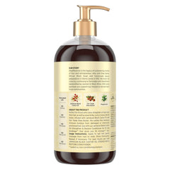 SheaMoisture Strengthen and Restore Shampoo back label shows ingredients and cruelty-free claim