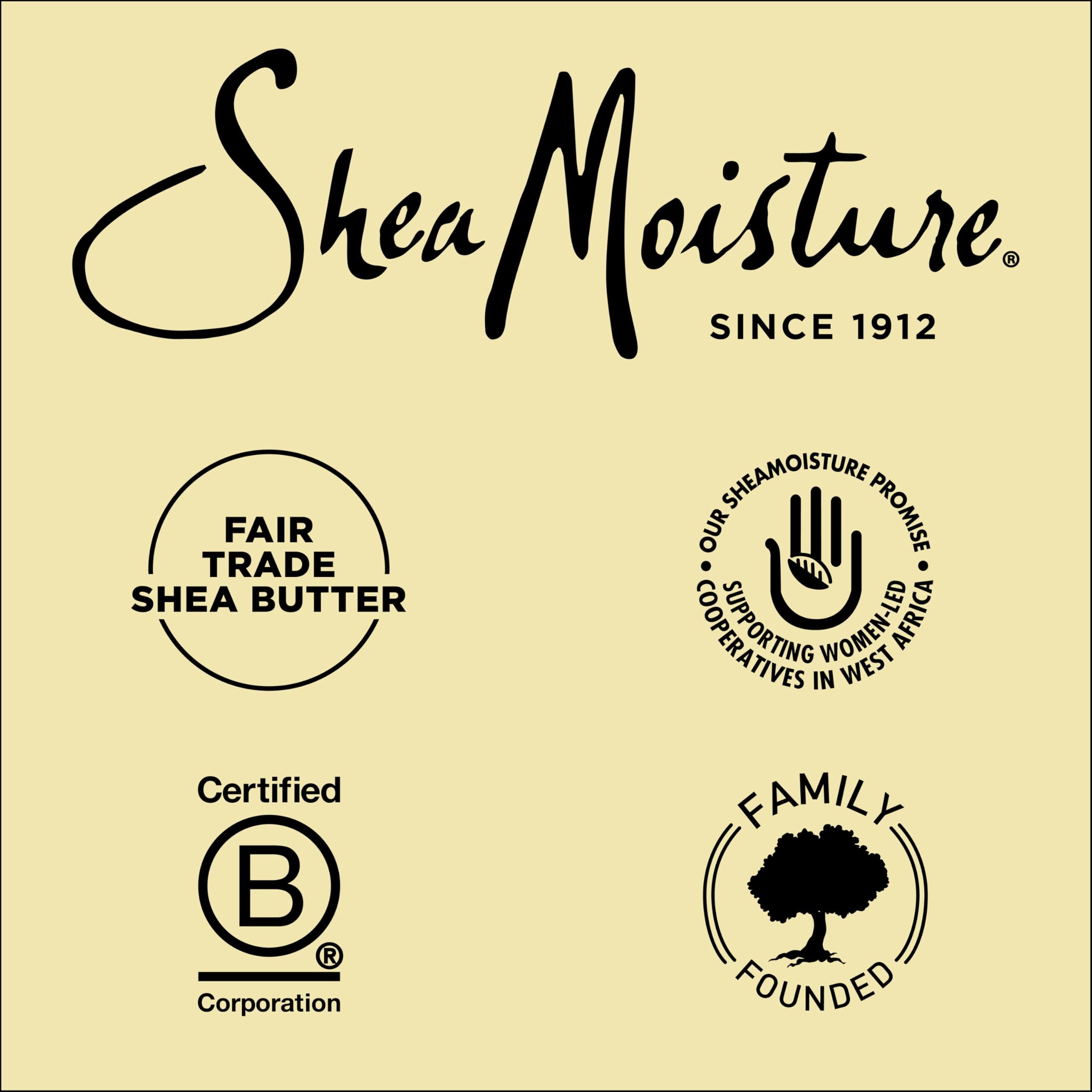 SheaMoisture Strengthen and Restore Shampoo packaging info emphasizes a sulfate-free formula