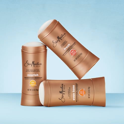 Twist-up applicator of SheaMoisture Fresh Coconut & Hibiscus deodorant.