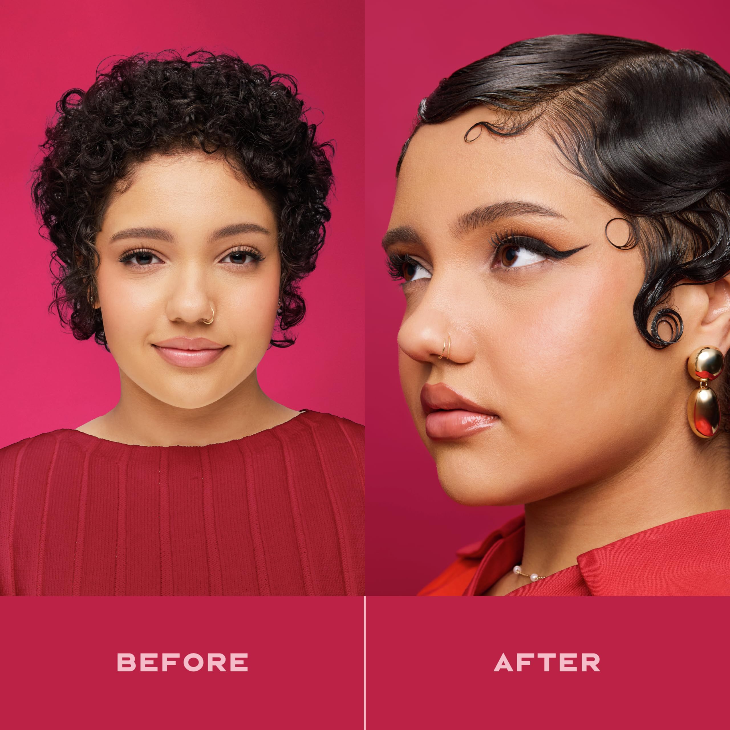 Flake-free finish emphasizing clean, smooth styling results.