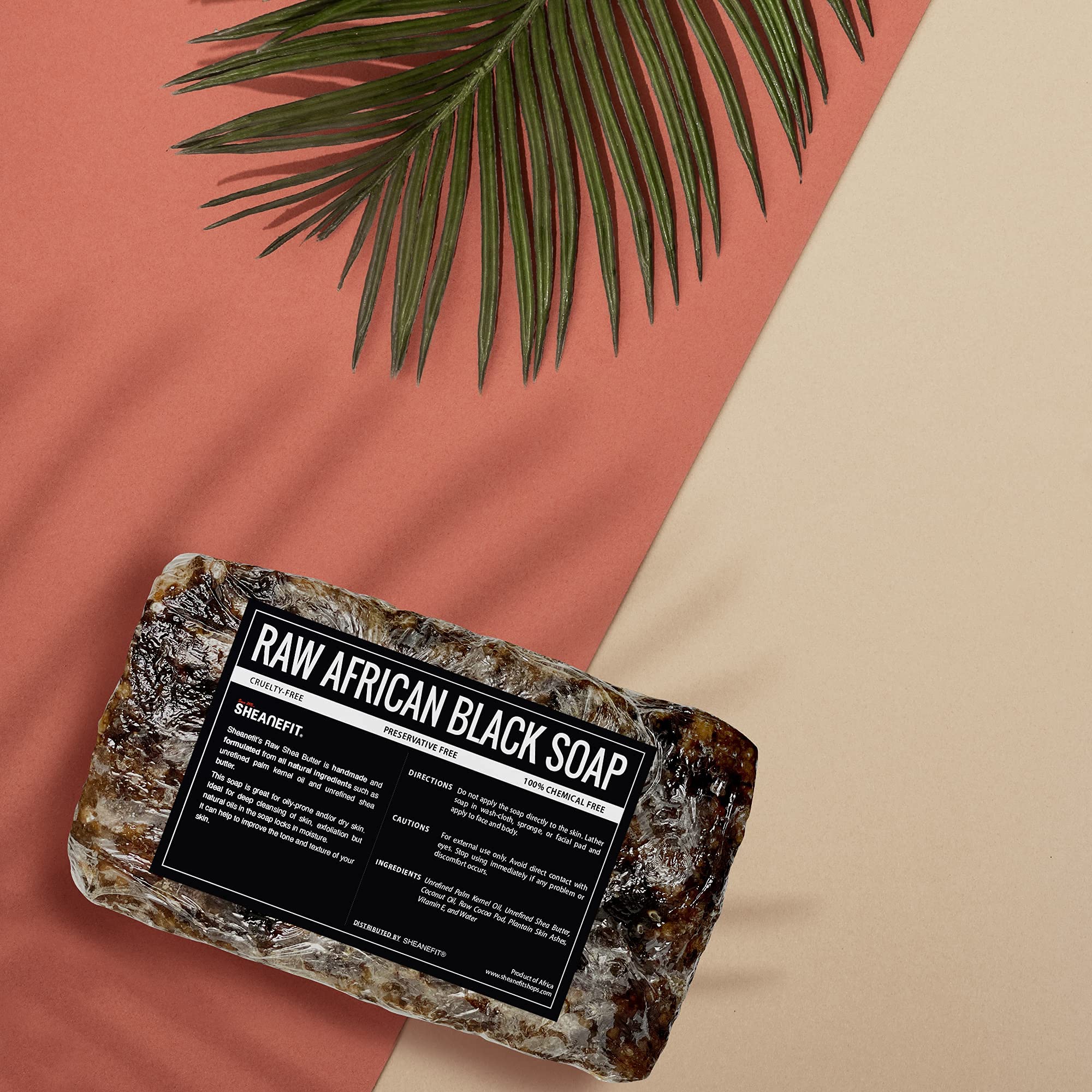 Ingredients include plantain ash and Vitamin E for nourishing skin.