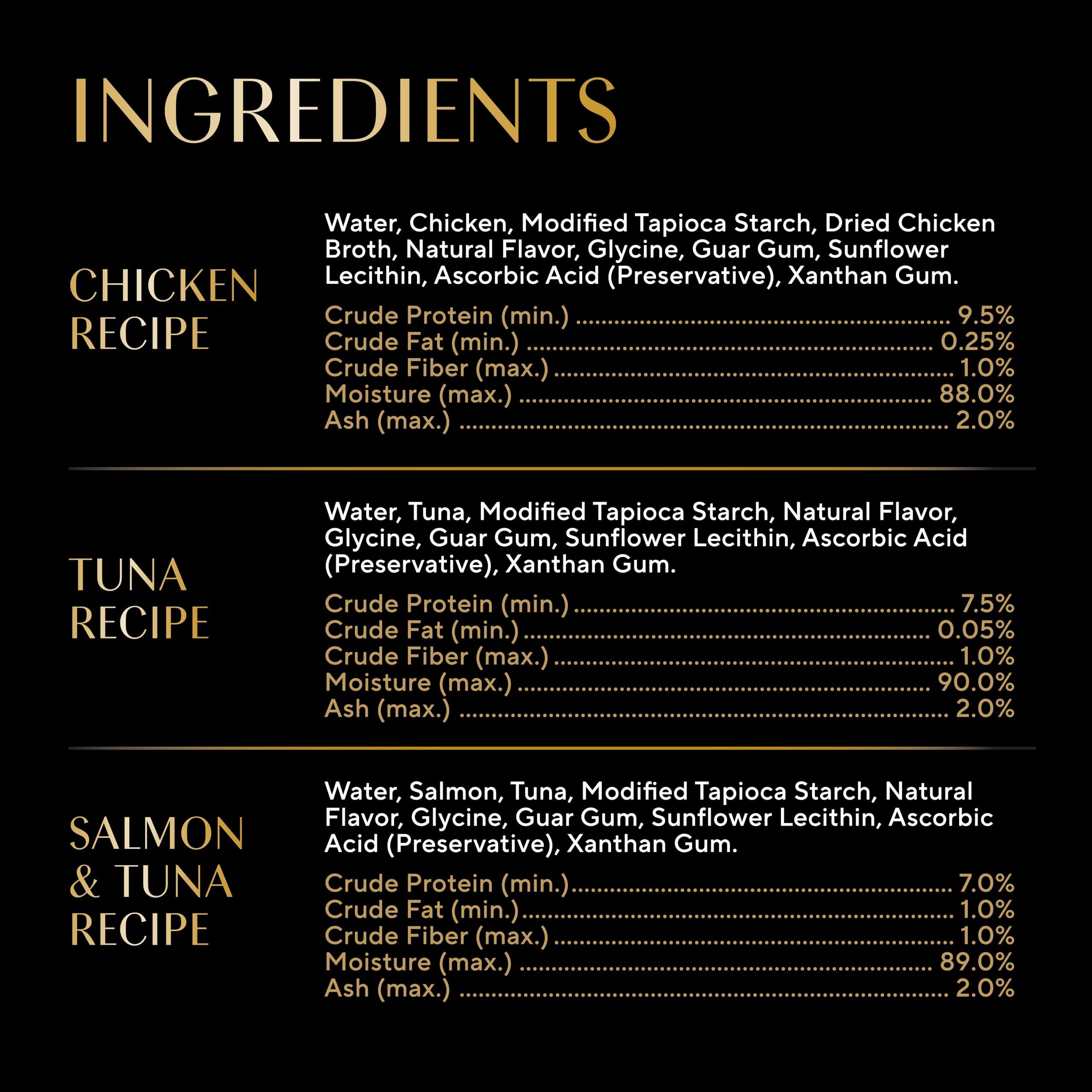 Sheba Bisque lickable chicken-tuna-salmon variety in one pack.
