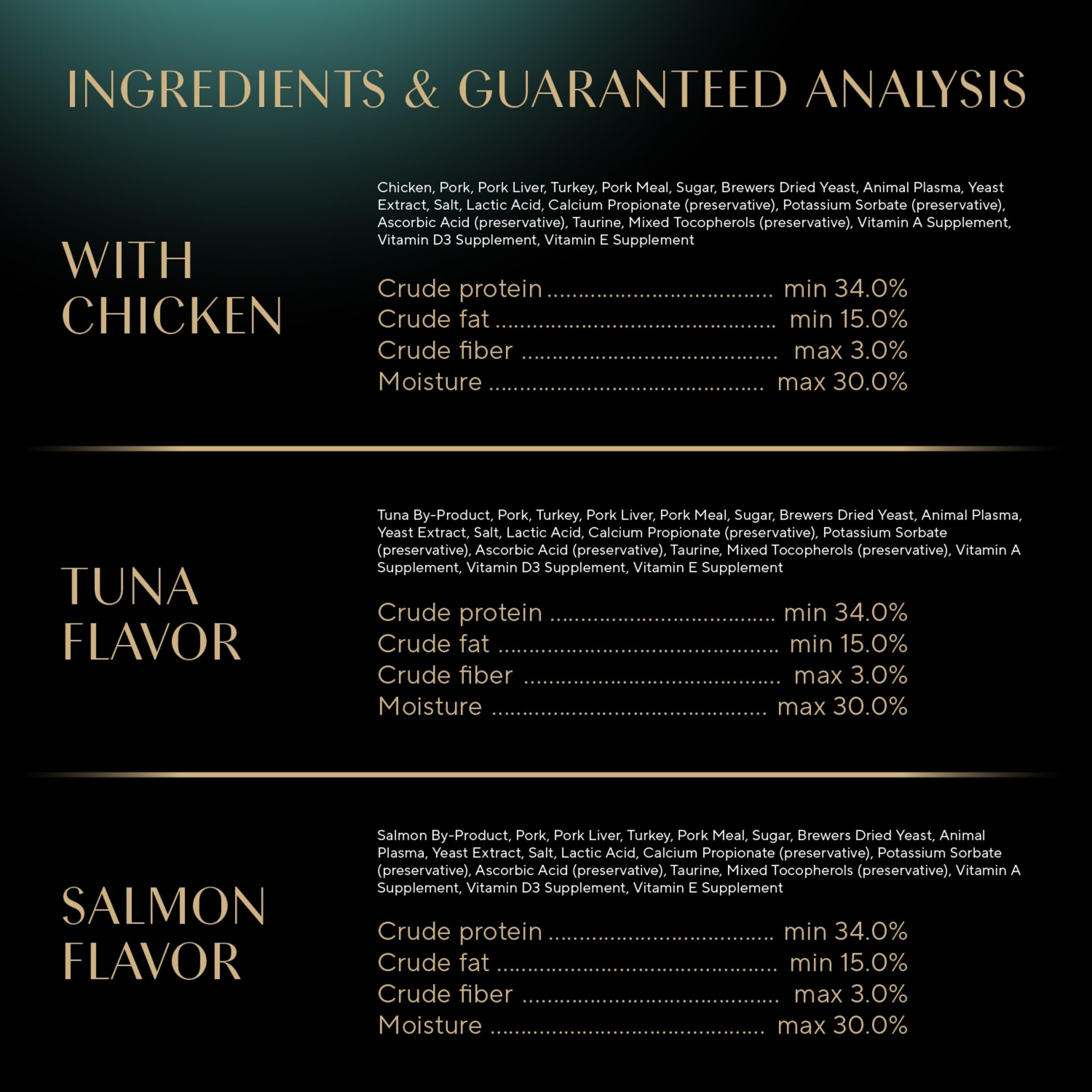 Sheba Meaty Tender Sticks include healthy fats and essential amino acids.