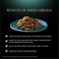 Sheba Perfect Portions grilled tuna in savory sauce tray with hearty bites.