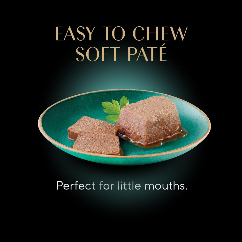Sheba Perfect Portions kitten pate chicken close-up showing smooth texture for easy tasting