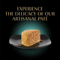 Sheba Perfect Portions pate salmon; sustainably sourced fish flavor for pets.