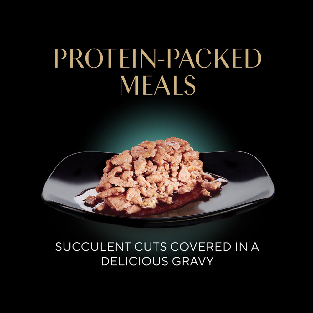 Sheba Perfect Portions tray opens with a peel for quick, mess-free serving.