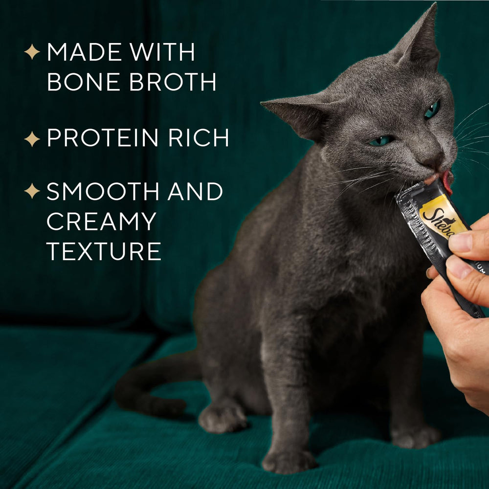 Sheba Premium Puree Smoked Salmon tube ideal for indulgent cat snack