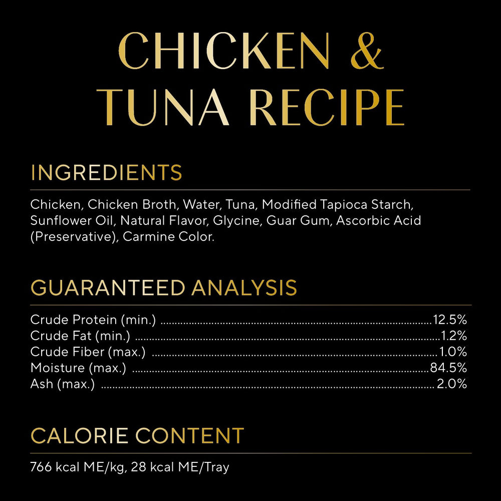 Premium wet cat food designed as a meal complement for adult cats.
