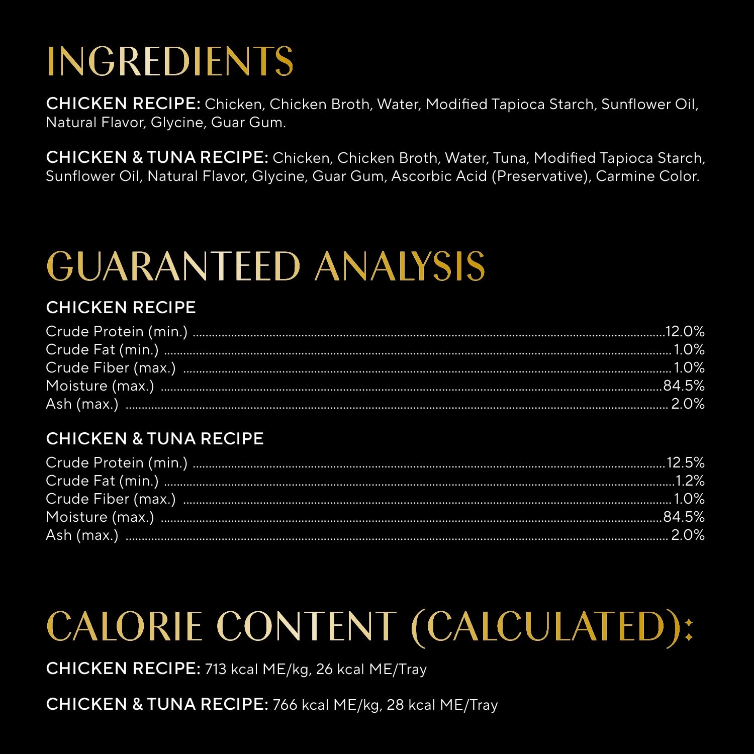 No artificial flavors label on Sheba Selections filets in broth packaging