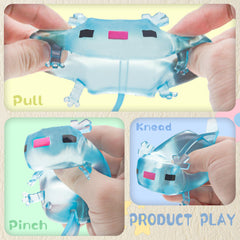 Sheenice Blobofish squeeze toy supports autism-friendly tactile exploration and soothing fidget play.