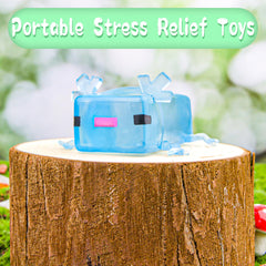 Sheenice Blobofish stretch toy provides calm sensory input for focus.